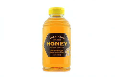 Fresh Table Honey - 1.5lb Squeeze Bottle - Ames Farm Single Source Honey