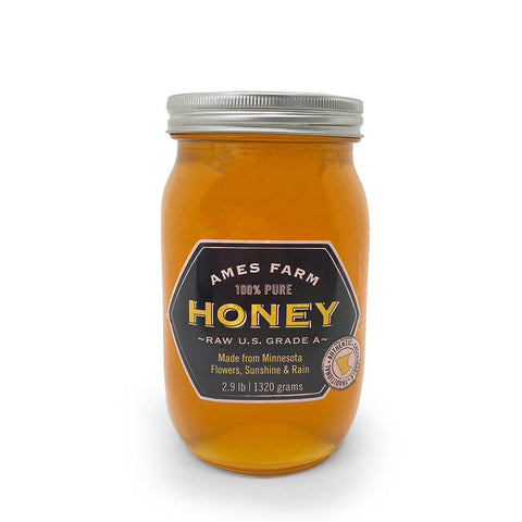 Raw Wildflower Honey - Quart - Ames Farm Single Source Honey