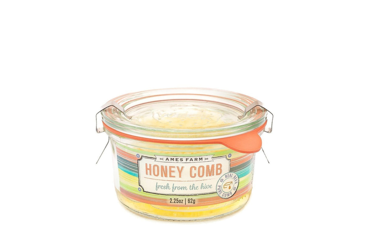 Comb Honey Gift Jar | Raw Honey Comb | Edible Honeycomb – Ames Farm ...
