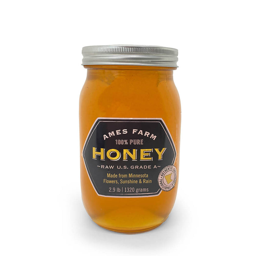 Raw Minnesota Wildflower Honey Raw Unheated Honey Ames Farm Single Source Honey